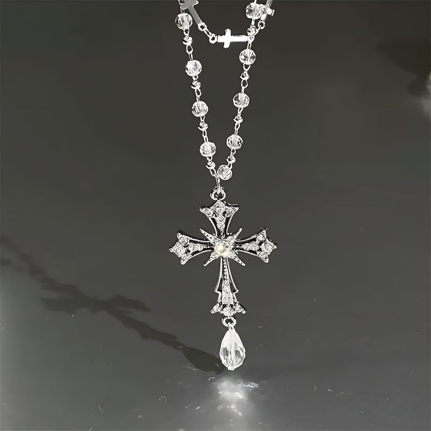 Contemporary Cross Pendant Necklace