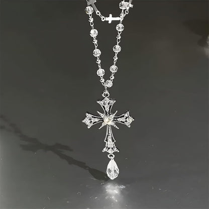 Contemporary Cross Pendant Necklace
