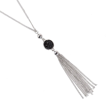 Vintage Long Sweater Necklace Chain Pendant Tassel Bohemian Classical Retro Style