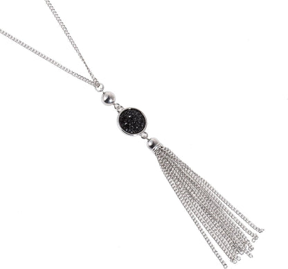 Vintage Long Sweater Necklace Chain Pendant Tassel Bohemian Classical Retro Style