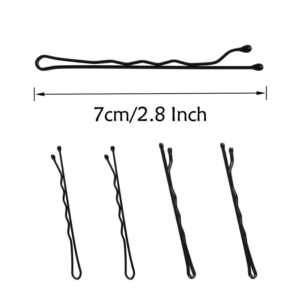 220Pcs Large 2.76-Inch Bobby Pins for Women, Super Grip Black Hair Clips with Box - Reusable Non-Slip Pins for Thick, Long Hair