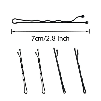 220Pcs Large 2.76-Inch Bobby Pins for Women, Super Grip Black Hair Clips with Box - Reusable Non-Slip Pins for Thick, Long Hair