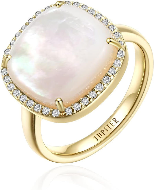 Gemstone Women'S Ring - Gemstone Women Ring, 0.47"/12Mm Birthstone Rings Jewelry for Valentine'S Day, Mother'S Day, Birthday Jewelry - WORLD TIME VISITS