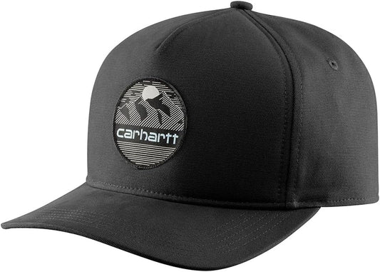 Men'S Canvas Mountain Patch Cap