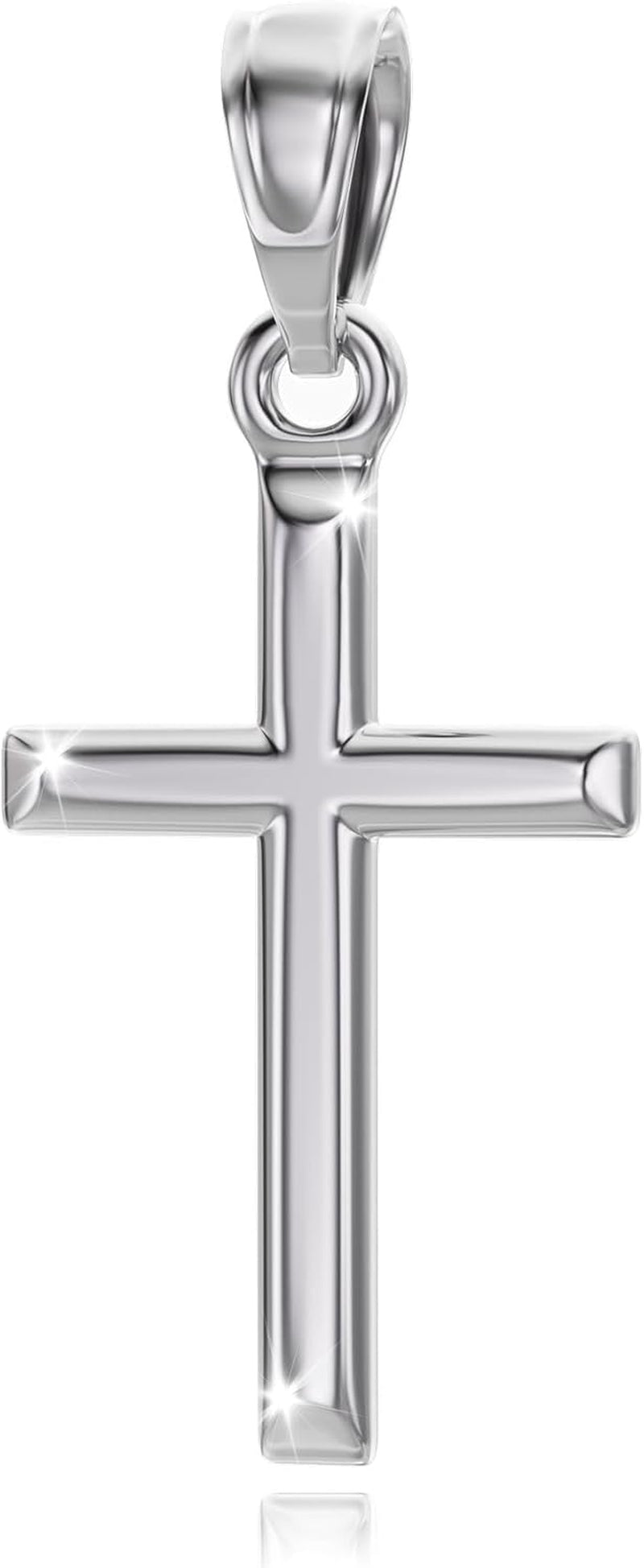Cross Necklace with Luxury Gift Box - Top-Grade 316L Stainless Steel Cross Pendant, Sleek Polished Design, Christian Jewelry for Men and Women - WORLD TIME VISITS