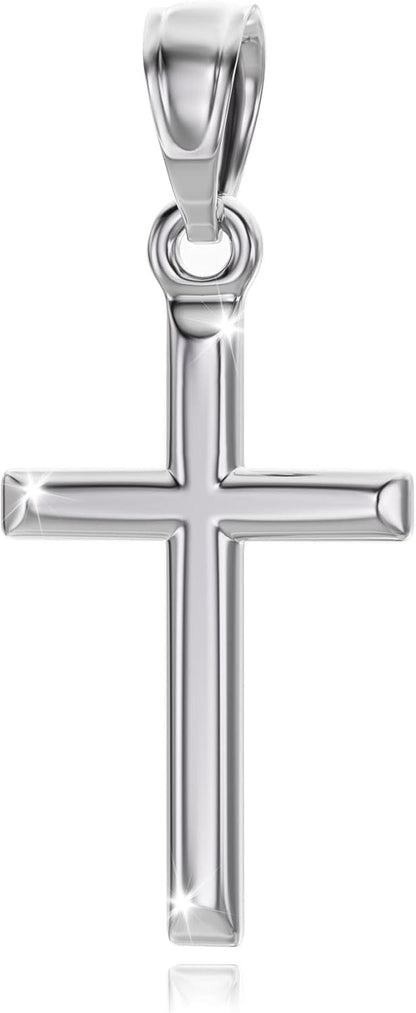 Cross Necklace with Luxury Gift Box - Top-Grade 316L Stainless Steel Cross Pendant, Sleek Polished Design, Christian Jewelry for Men and Women - WORLD TIME VISITS
