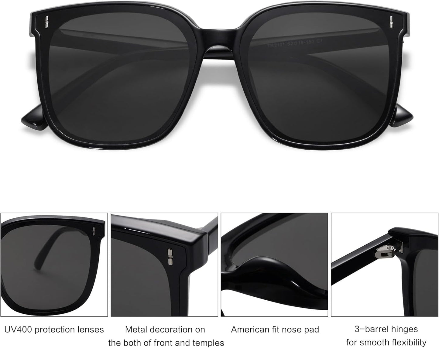 Trendy Oversized Sunglasses for Women and Men