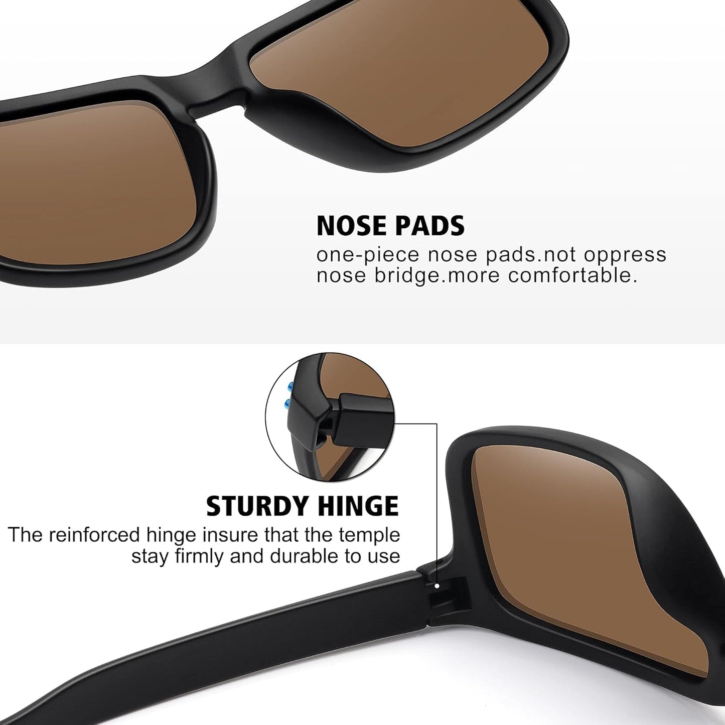 Polarized Sunglasses for Men Women Sports Driving Fishing Glasses UV400 Protection