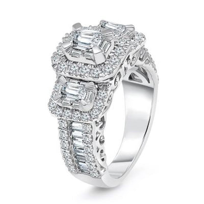 1.95 CT. T.W. Diamond Bridal Ring in 14K White Gold
