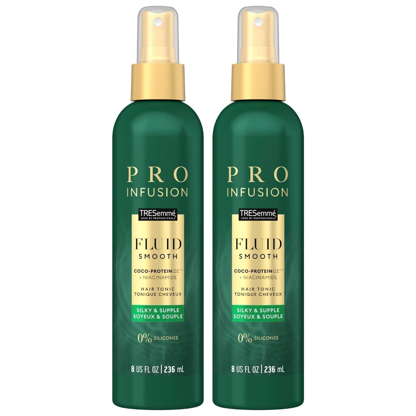 Tresemme Pro Infusion Volume Tonic Hair Thickening Spray, 8 Oz - with Natural Coconut, Plant-Based Texturizing Spray, Biotin Products for Women, 2 Pack - WORLD TIME VISITS