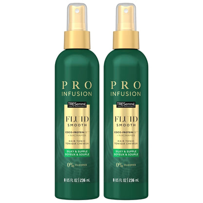 Tresemme Pro Infusion Volume Tonic Hair Thickening Spray, 8 Oz - with Natural Coconut, Plant-Based Texturizing Spray, Biotin Products for Women, 2 Pack - WORLD TIME VISITS