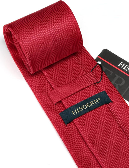 Mens Ties Striped Ties for Men Formal Tie and Pocket Square Set Necktie for Wedding Business Graduation