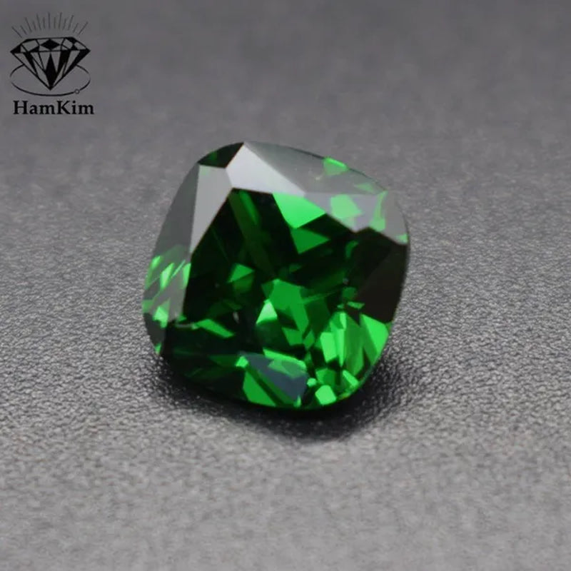 Emerald Natural AAAA 9.0Mm Colombia Emerald Corundum Spinel Square Shapes 5.70 Carats Jewelry Diy Green Gem AAAAA