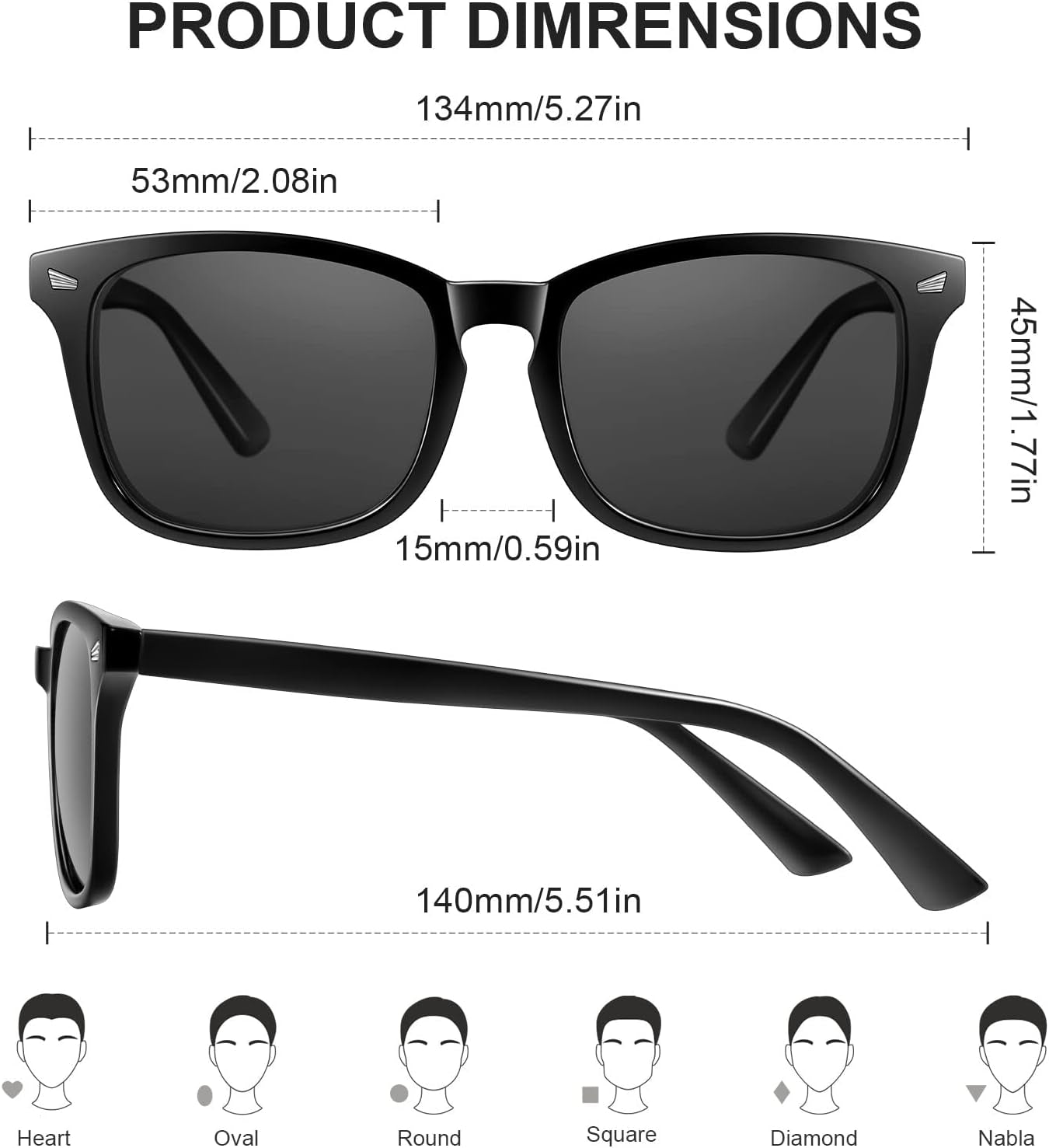 Sunglasses for Women Men Vintage Polarized Women Sunglasses round Classic Retro UV Protection Lens