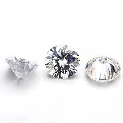 Luxury Moissanite D Color Round Shape VVS1 Excellent Clarity Natual Moissanite With GRA Certificate Report and Card (0.5Carat /1.0 Carat /2.0 Carat /3.0 Carat /4.0 Carat /5.0 Carat)