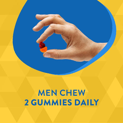 Alive! Men'S Daily Gummy Multivitamin, Supports Energy Metabolism*, Muscle Function*, B-Vitamins, B-Vitamins, Gluten-Free, Vegetarian, Fruit Flavored, 60 Gummies (Packaging May Vary)
