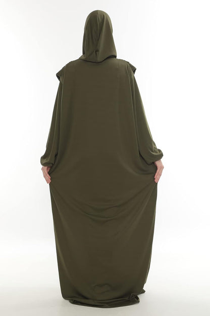 Prayer Dresses for Women Muslim Outfits Abaya One-Piece Niqab Burka Hijab Islamic Prayer Rug & Beads, Islamic Set