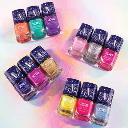 Celestial 12-Pack Nail Polish Tower - Nail Polish Set for Girls and Teens - Includes 12 Vibrant Colors - Non-Toxic Nail Polish for Kids - Ages 8+ by Make It Real