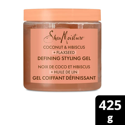 Defining Styling Gel for Thick, Curly Hair Coconut and Hibiscus Paraben - Free Frizz Control Styling Gel 15 Oz - WORLD TIME VISITS