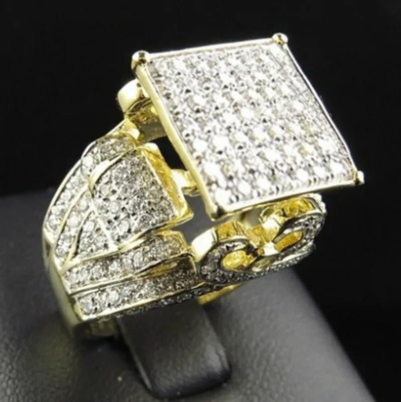 Deluxe Promise Silver Pave Setting AAAAA Cz Diamond Engagement Band Rings for Women Men Wedding Jewelry Gift - WORLD TIME VISITS