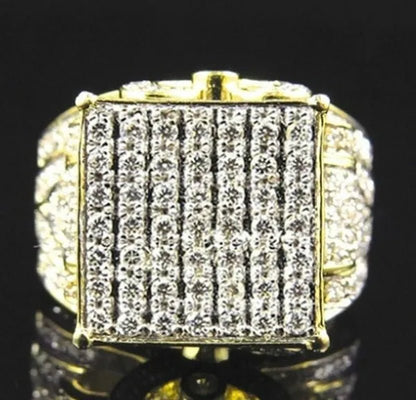 Deluxe Promise Silver Pave Setting AAAAA Cz Diamond Engagement Band Rings for Women Men Wedding Jewelry Gift