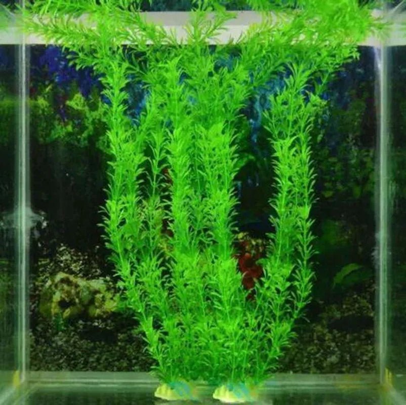 Delysia King Aquarium Fish Tank Decoration Aquatic Plants Artificial Green Grass