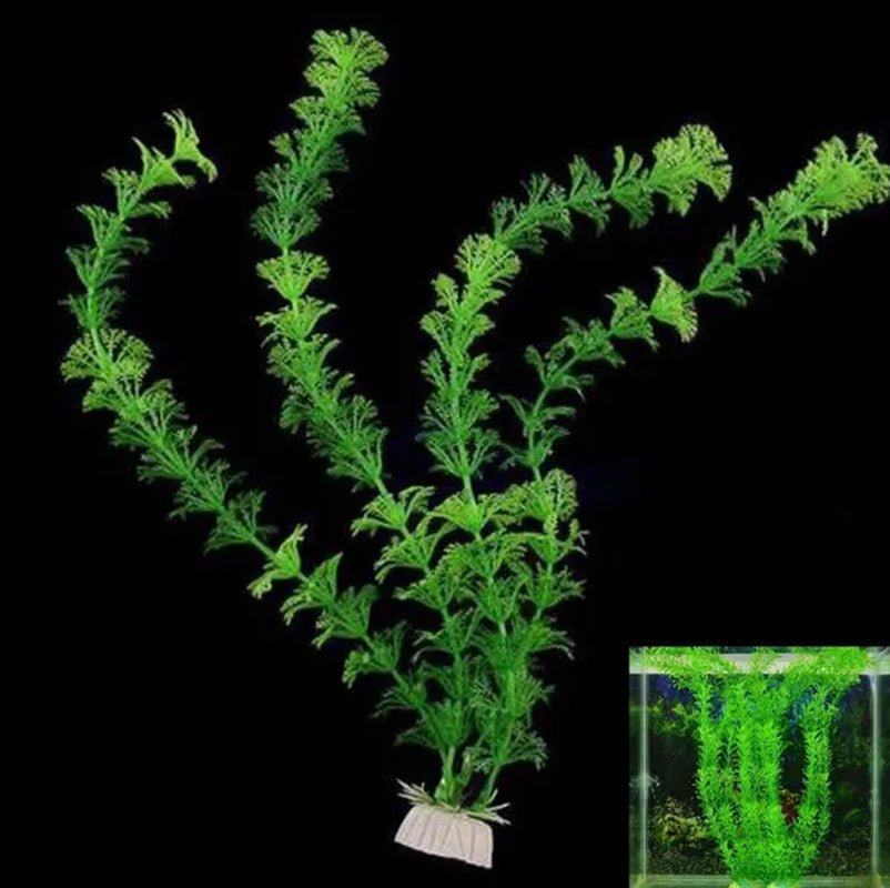 Delysia King Aquarium Fish Tank Decoration Aquatic Plants Artificial Green Grass - WORLD TIME VISITS