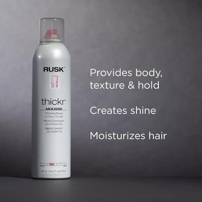 Designer Collection Thicker Thickening Mousse for Fine or Thin Hair, 8.8 Oz, Thickening Mousse That Provides Body, Texture, and Hold without Buildup
