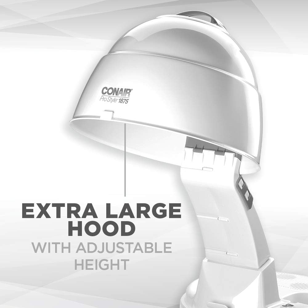 Bonnet Hair Dryer, 1875W Pro Style Bonnet Ionic Hair Dryer - WORLD TIME VISITS