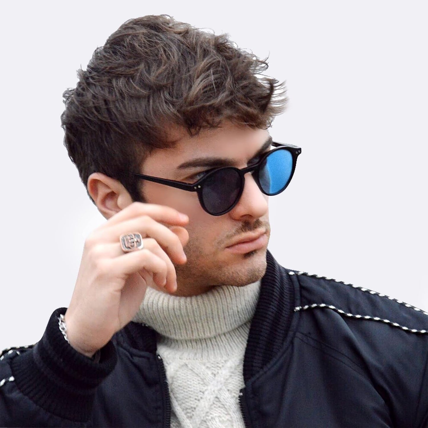 Polarized round Sunglasses, Stylish Sunglasses for Men and Women Retro Classic, Multi-Style Selection