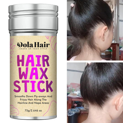 Hair Wax Stick - Flyaway Control and Styling Pomade for Kids, Women, and Men - Hair Bun Maker and Accessorie (1 Pack of Wax)