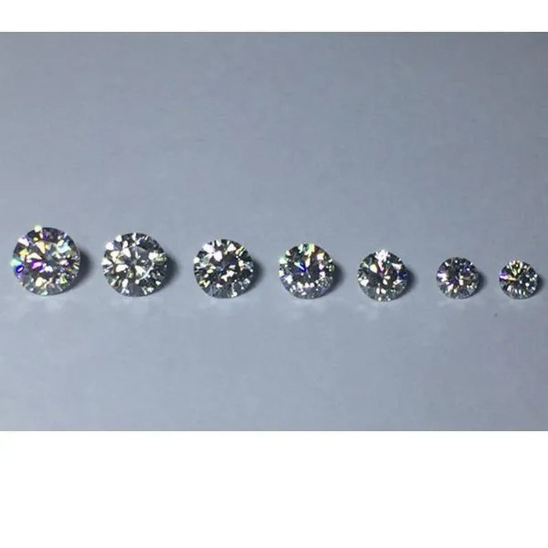 Luxury Moissanite D Color Round Shape VVS1 Excellent Clarity Natual Moissanite With GRA Certificate Report and Card (0.5Carat /1.0 Carat /2.0 Carat /3.0 Carat /4.0 Carat /5.0 Carat)