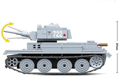 Military Themed WW2 Building Blocks Tank Sets for World War 2 Brick Building Enthusiats (BT-7 Tank)