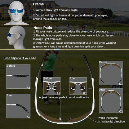 Driving HD Polarized UV400 Protection Ultra Light Al-Mg Golf Fishing Outdoor Sunglasses
