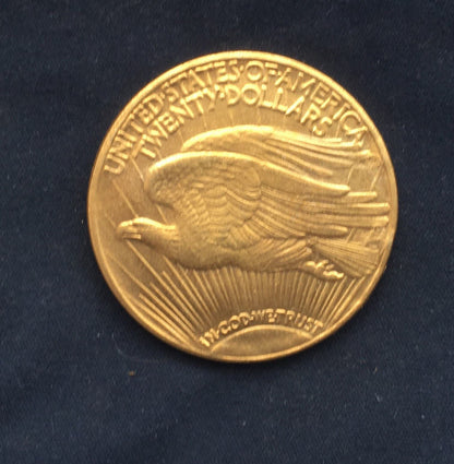 Exquisite United States of America *1921* 20 Dollars - Saint Gaudens / Gold Effect / USA Coins Masters Coins