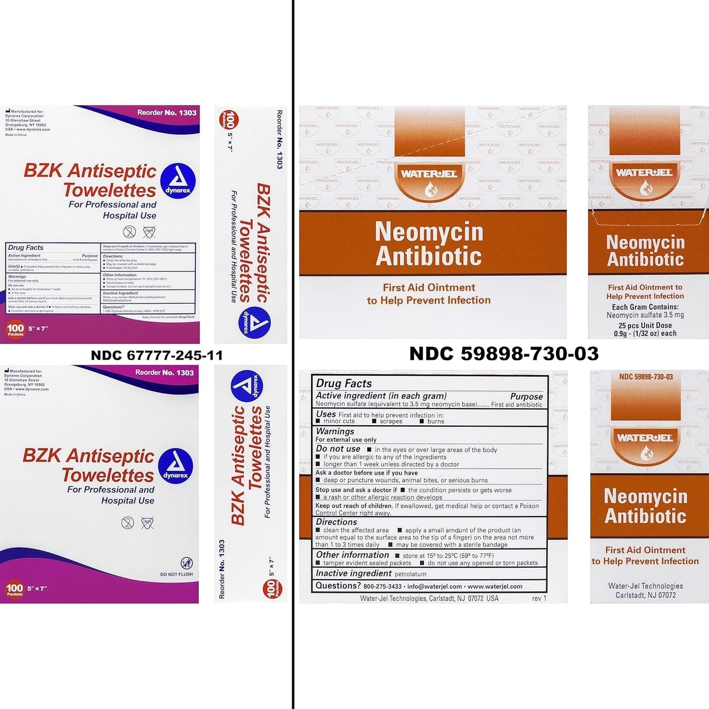 First Aid Fill Kit Refill Pack - Hurt Ease Meds, 29Pc First Aid Supplies - Travel or Personal Kits, Essential Medical Items, Compact Size, Emergency Refill, 4 X 3 X 0.5 Inches