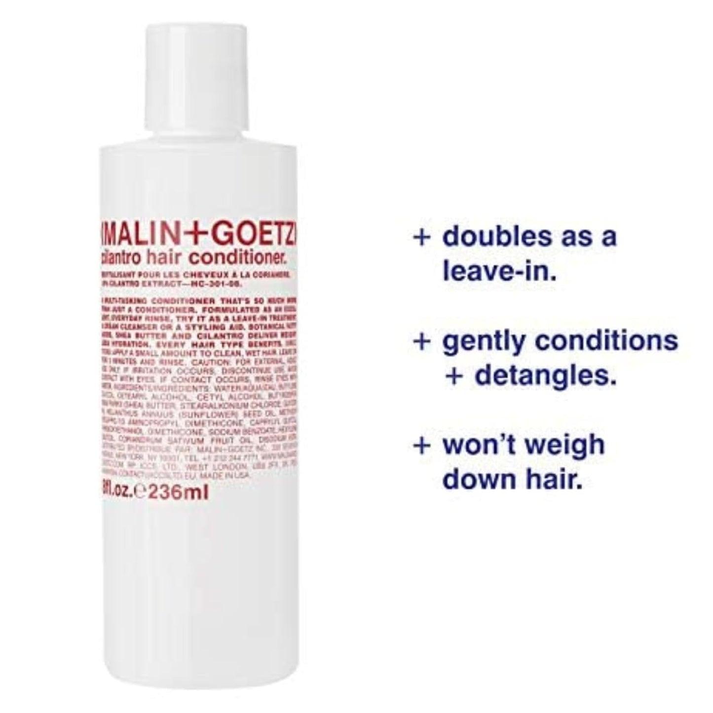 Cilantro Conditioner - Residue-Free, Lightweight Scalp Treatment. Conditions, Detangles, Balances Ph, Intensely Hydrates. Tames Frizz for All Hair Types. Vegan & Cruelty-Free