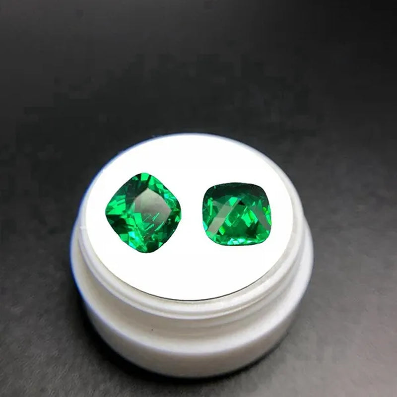 Emerald Natural AAAA 9.0Mm Colombia Emerald Corundum Spinel Square Shapes 5.70 Carats Jewelry Diy Green Gem AAAAA - WORLD TIME VISITS