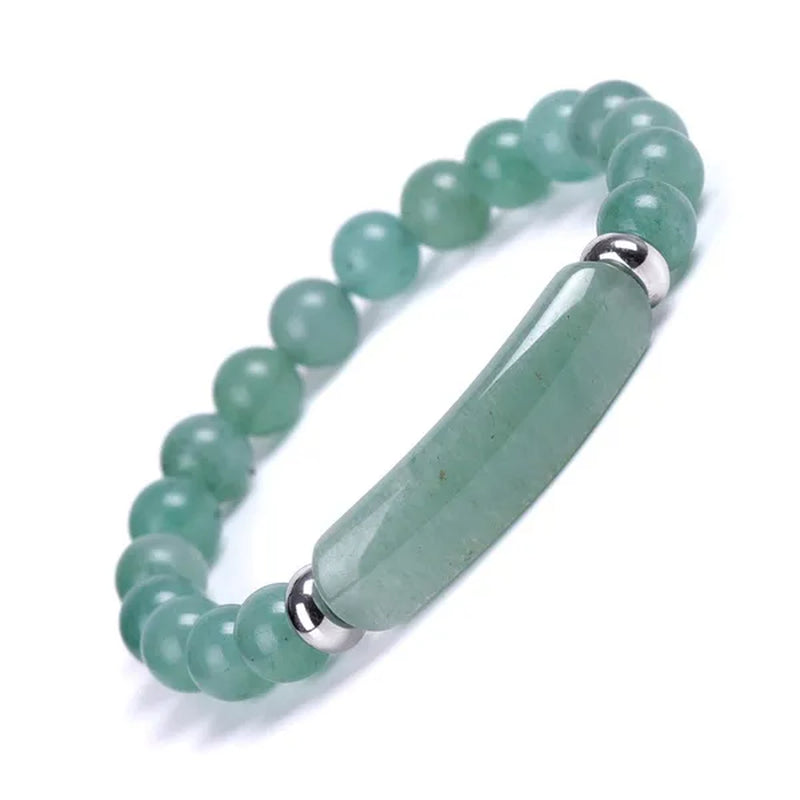 1pc 8MM Healing Stone Bracelets,Amethyst Gemstone Charm Stretch Bracelet,Aventurine Jade Stretch Bracelet,Tiger Eye Yellow Topaz Obsidian Beads Crystal Energy Charm Bracelet,Handmade Jewelry for Women