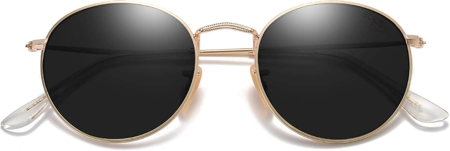 Small round Polarized Sunglasses for Women Men Classic Vintage Retro Shades UV400