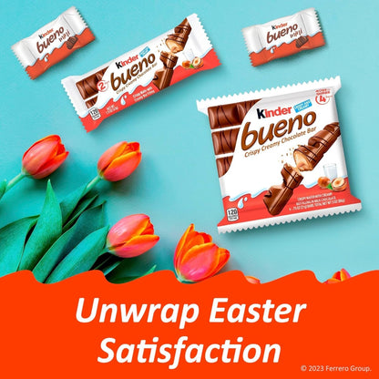 Mini, Milk Chocolate and Hazelnut Cream, Individually Wrapped Chocolate Bars, Share Size, 5.7 Oz