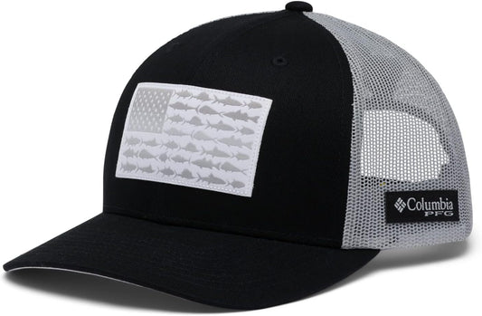 Unisex-Adult Pfg Fish Flag Mesh Snap Back