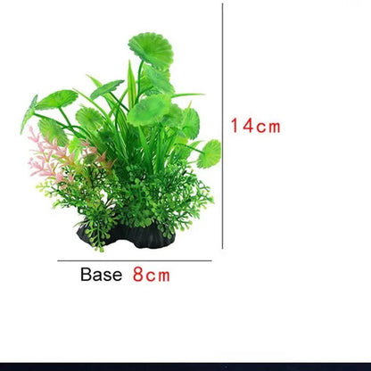1Pcs Artificial Aquarium Decor Plants Water Weeds Ornament Aquatic Plant Fish Tank Grass Decoration Accessories