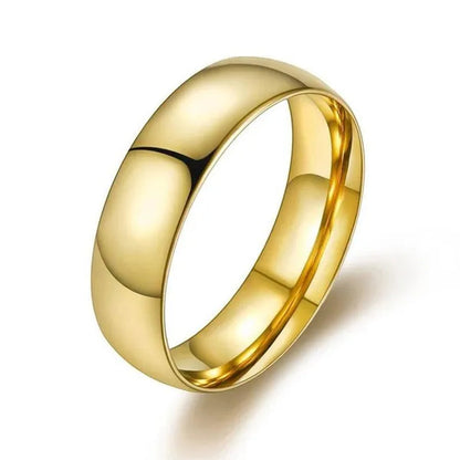 Couple Ring Simple Fashion Style Fine Jewelry Fashion Luxury Golden Engagement Wedding Ring Anniversary Gift Men and Women Ring