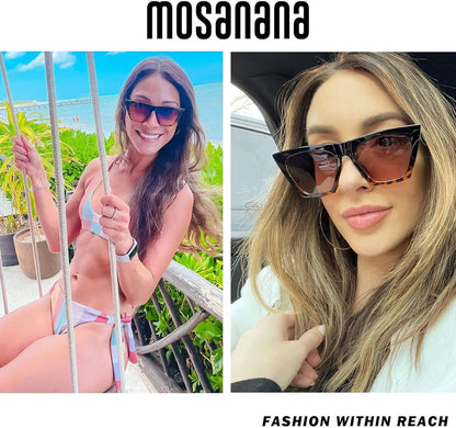 Square Cat Eye Sunglasses for Women Trendy Style Model-Shine