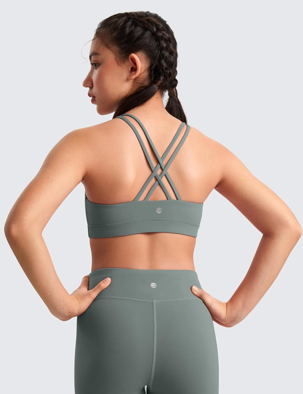 Girls Butterluxe Training Bra - Strappy Scoop Neck for Teens Kids Yoga Sports Comfort Dance Crop Top - WORLD TIME VISITS