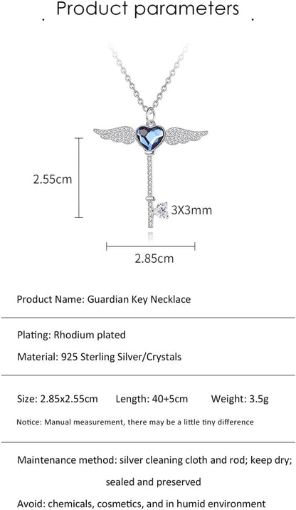Crystal Necklace, Women'S Pendant Necklace, 925 Sterling Silver Necklace， Birthday and Valentine'S Day Jewelry Gifts for Mothers, Wives and Girls, Friends, with a Variety of Clothing, to Participate in Various Parties