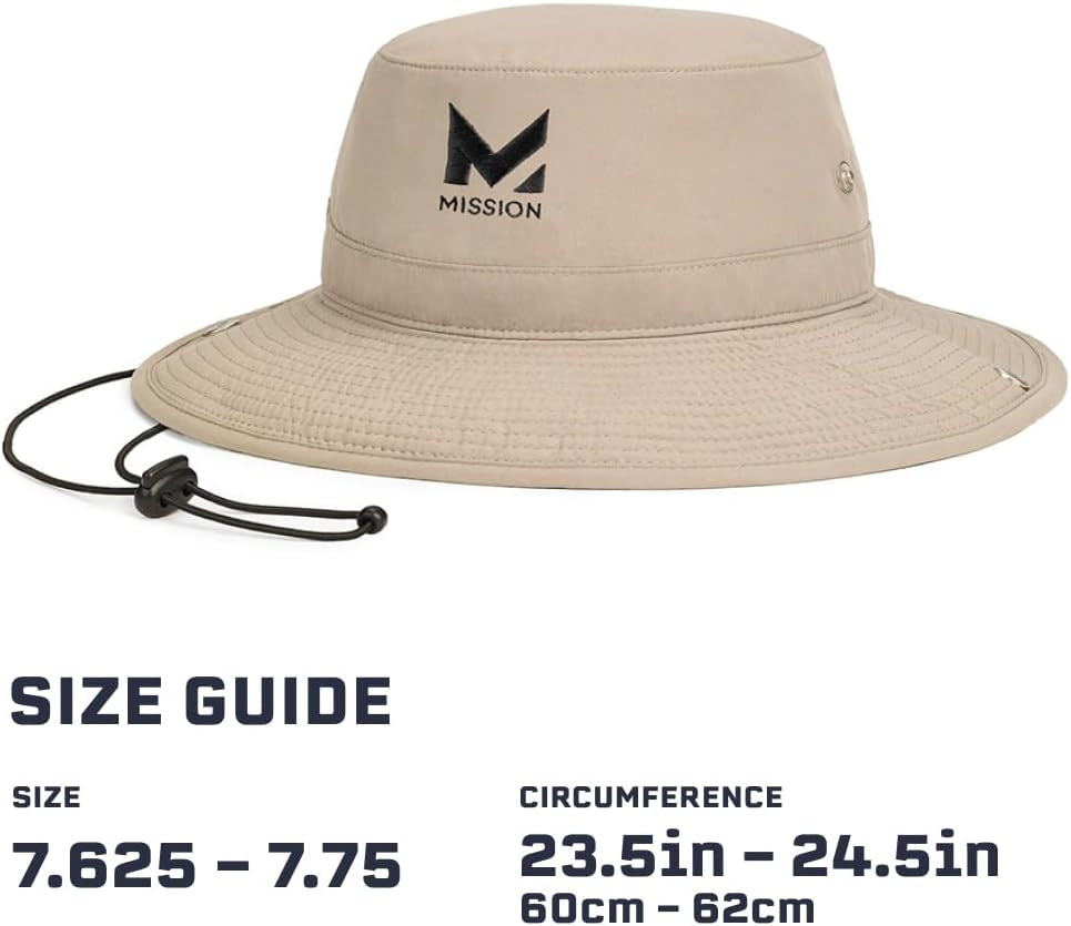 Cooling Bucket Hat - Unisex Wide-Brim Hat for Men & Women - Lightweight, Foldable & Durable - Cools up to 2 Hours