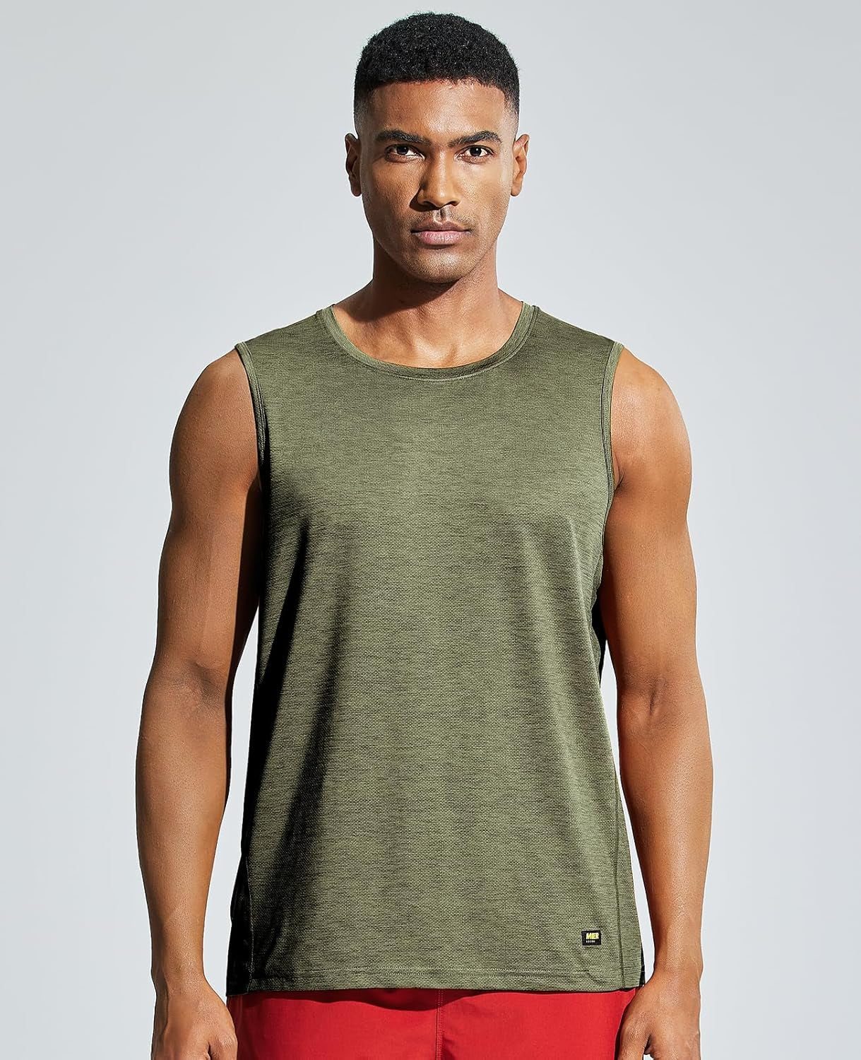Men’S Sleeveless Tank Top Dry Fit Workout Muscle Tee Shirt for Running Athletic Gym Sports Training, Moisture Wicking
