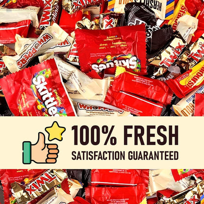 KATIES KANDY KORNER Individually Wrapped Chocolate Mix Bulk of Gold, Twix, M&M, Skittles, Starburst, Snickers, Whoppers, Assorted Candy for Holidays, Christmas, Birthdays - 5Lb